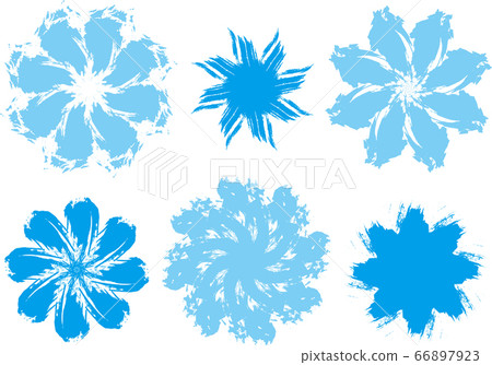 Floral material collection written with a brush Floral material collection written with a brush 66897923