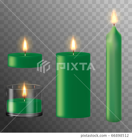 Green wax romantic candles Green wax romantic candles 66898512