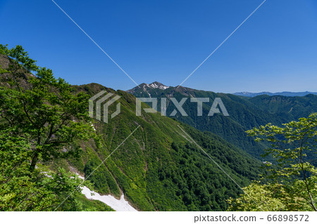 朝日山天神嶺上看到的西九郎嶺和白龍門 朝日山天神嶺上看到的西九郎嶺和白龍門 66898572