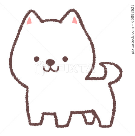 白芝小狗站立姿勢 66898623