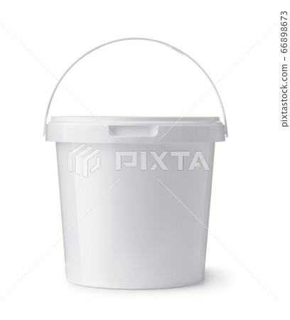 White plastic food bucket 66898673