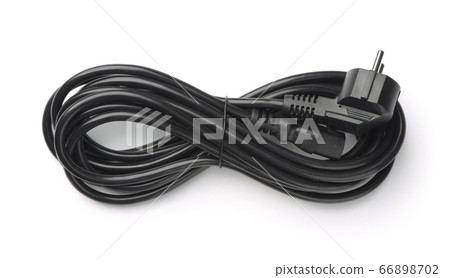 Rolled black power cable 66898702