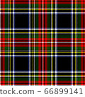 vector illustration of seamless blue and white tartan background 66899141