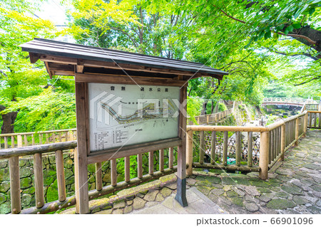 日本的東京城市景觀大手梨親水公園等=北區 66901096