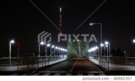 Tokyo Sky Tree and Kine River Bridge Tokyo Sky Tree and Kine River Bridge 66902307