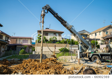 Ground improvement work for new construction Pillar improvement boring survey 66902369