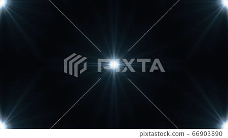 Beautiful lens flare with rays on a black Beautiful lens flare with rays on a black 66903890