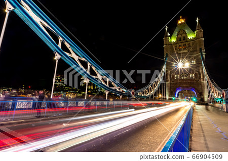 Tower Bridge in London, United Kingdom. Long Tower Bridge in London, United Kingdom. Long 66904509