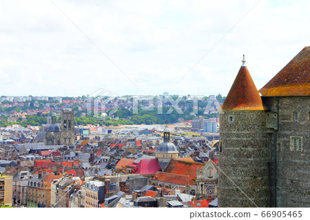 View on castle and city Dieppe 66905465
