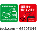 放置消毒液。 66905844
