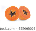 papaya isolated on white background 66906004
