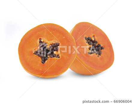 papaya isolated on white background 66906004