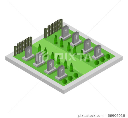 isometric cemetery isometric cemetery 66906016