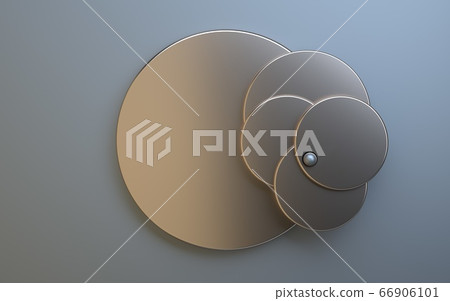 Abstract still life of shelves and stands for jewelry 3D image Abstract still life of shelves and stands for jewelry 3D image 66906101