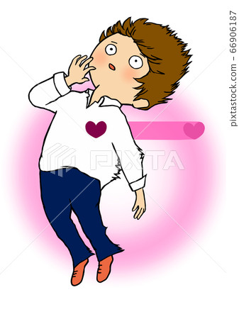 震驚的時刻(顏色,愛,背景粉色圓圈) 震驚的時刻(顏色,愛,背景粉色圓圈) 66906187