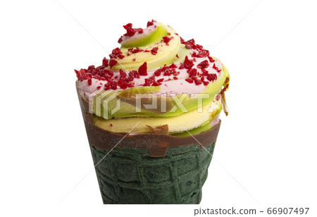 ice cream in a waffle cup ice cream in a waffle cup 66907497