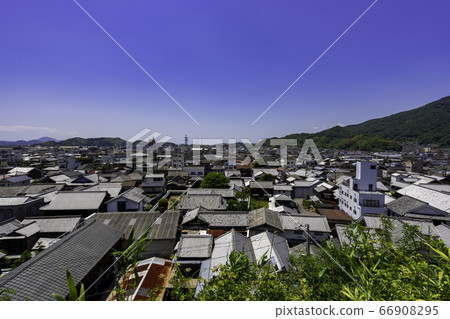 Takehara cityscape, Saihou-ji Temple, view of Bell Tower from Takehara city, Hiroshima prefecture 66908295