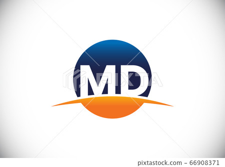 Initial Letter Md Logotype Company Name Stock Vector (Royalty Free)  714246052 | Shutterstock