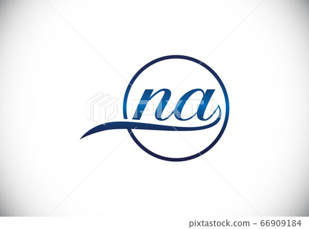 Initial Monogram Letter N A Logo Design Vector Template. N A Letter Logo Design 66909184