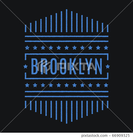 Retro Brooklyn print. 66909325