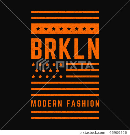 Retro Brooklyn print. 66909326
