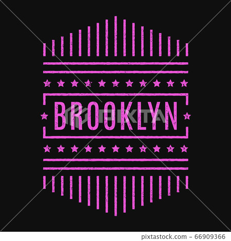 Retro Brooklyn print. 66909366