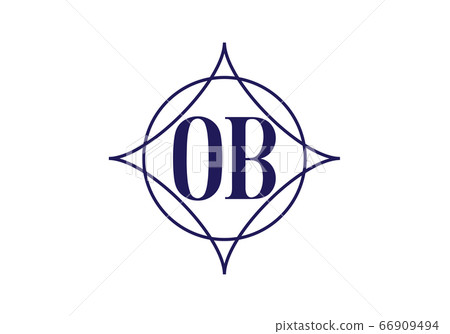 Initial Monogram Letter O B Logo Design Vector Template. O B Letter Logo Design 66909494