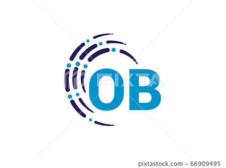 Initial Monogram Letter O B Logo Design Vector Template. O B Letter Logo Design 66909495
