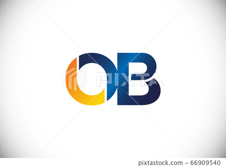 Initial Monogram Letter O B Logo Design Vector Template. O B Letter Logo Design 66909540