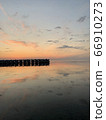 Sea mirror sunset Noshap cape 66910273