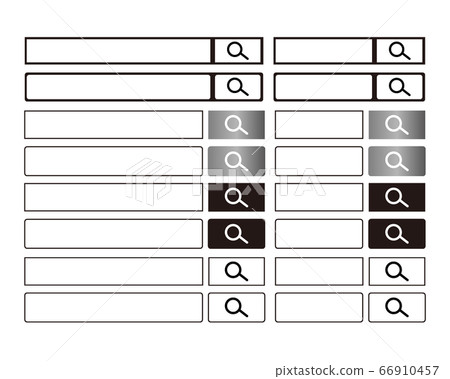 Vector illustration set of search box Search bar Vector illustration set of search box Search bar 66910457