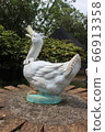 Rose garden duck figurine 66913358
