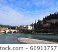Verona Castelvecchio bridge Adige river 66913757