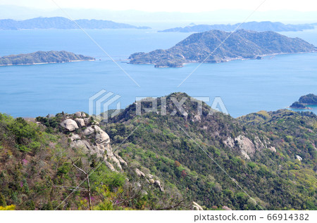 從倉橋島火山欣賞瀨戶內海的景色 66914382