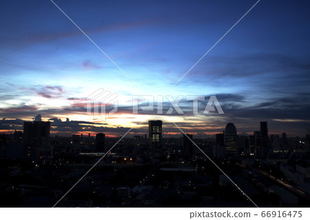 Bangkok city at  night time 66916475