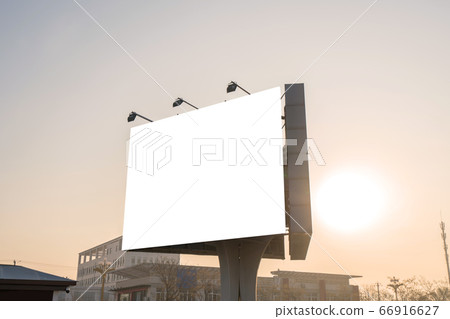 billboard blank on road in city for advertising background billboard blank on road in city for advertising background 66916627