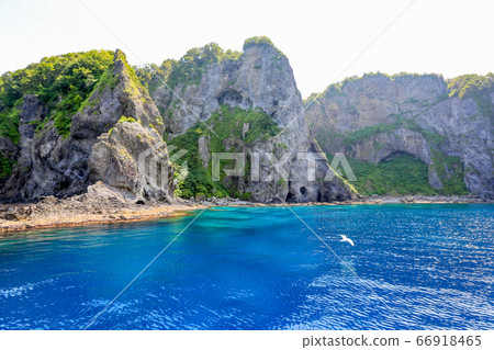 Hokkaido Summer Shakotan Peninsula Shakotan Blue 66918465