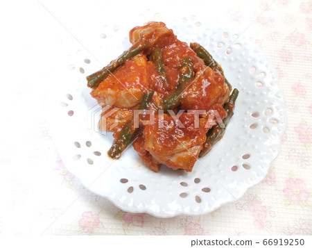 Stir-fried chicken with tomato sauce 66919250
