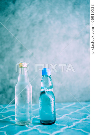 Cold summer ramune, cider bottle 66919538