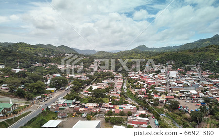 Cityscape of Matagalpa city on mountain 66921380