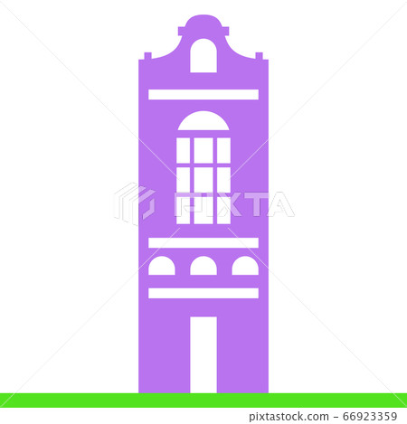 Vector dutch house for concept design. Facade of 66923359
