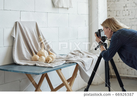 Taking creative photo of food in studio Taking creative photo of food in studio 66926387