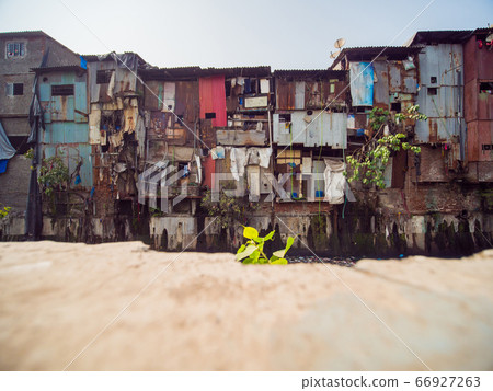 Poor and impoverished slums of Dharavi in the city of Mumbai. Poor and impoverished slums of Dharavi in the city of Mumbai. 66927263