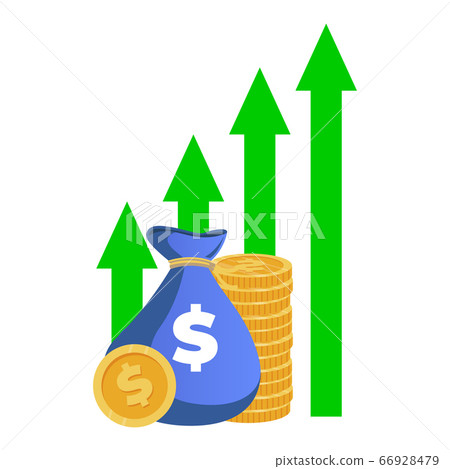 Finance raise, growth capital. Vector financial Finance raise, growth capital. Vector financial 66928479