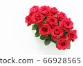Arrangement of red roses (landscape, diagonal) (sideways) 66928565