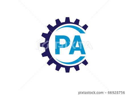Initial Monogram Letter P A Logo Design Vector Template. P A Letter Logo Design 66928756