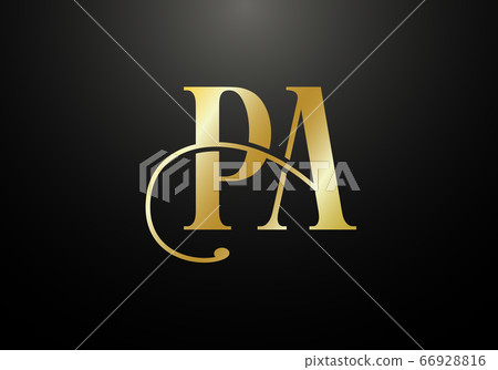 Initial Monogram Letter P A Logo Design Vector Template. P A Letter Logo Design 66928816