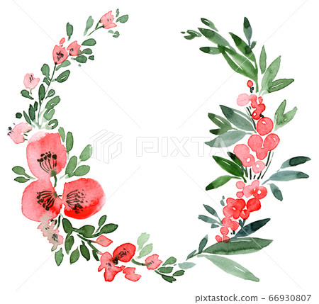 Floral wreath Floral wreath 66930807