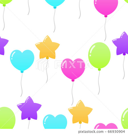 Balloons seamless pattern unique 3 - Stock Illustration [66930904] - PIXTA