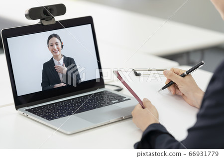 Online interview web job hunting image 66931779